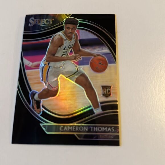 2021-22 Panini Chronicles Cameron Thomas black refractor mint condition - Picture 2 of 3